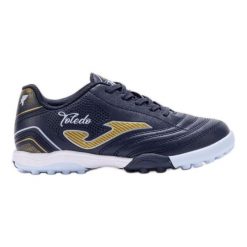 Buty piłkarskie Joma Toledo 2503 TOJS2503TF Granatowe niebieskie. Niebieskie buty treningowe bez wzorów, z gumy, bez zapięcia, do piłki nożnej. Za 174.43 zł.