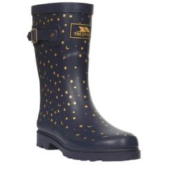 Kalosze Damskie Celeste Z Nadrukiem. Niebieskie kalosze Trespass, bez wzorów, z gumy, bez zapięcia. Za 267.99 zł.