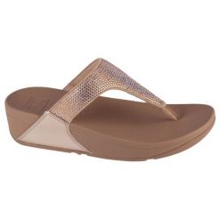 Japonki FitFlop Lulu W EC5-A94 beżowy. Brązowe japonki bez wzorów, z gumy. Za 534.01 zł.