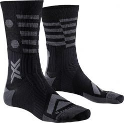 Skarpety X-Socks Gravel Perform Merino Crew. Czarne skarpetki X-Socks, bez wzorów, z wełny. Za 176.00 zł.