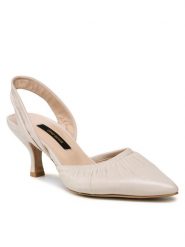 Gino Rossi Sandały LB-601 Beżowy. Brązowe sandały Gino Rossi, bez wzorów, ze skóry, bez obcasa, na szpilce, bez zapięcia. Za 329.99 zł.