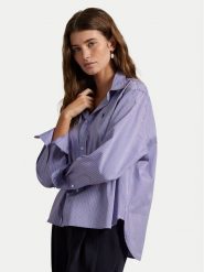 Polo Ralph Lauren Koszula 211973130001 Fioletowy Boxy Fit. Fioletowe koszule Polo Ralph Lauren, xs, bez wzorów, z bawełny, bez kołnierzyka, bez ramiączek. Za 779.99 zł.