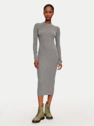Vero Moda Sukienka dzianinowa Willow 10321939 Szary Slim Fit. Szare sukienki Vero Moda, m, bez wzorów, z dzianiny, bez kołnierzyka, bez ramiączek. Za 129.99 zł.