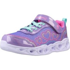 Buty SKECHERS 303736LCS HEART LIGHTS Fioletowy. Fioletowe buty trekkingowe Skechers, z syntetyku, bez zapięcia. Za 209.99 zł.