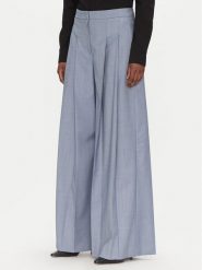 BOSS Spodnie palazzo Tetosa1 50545699 Niebieski Wide Leg. Niebieskie spodnie materiałowe Boss, bez wzorów, z materiału. Za 1,299.00 zł.
