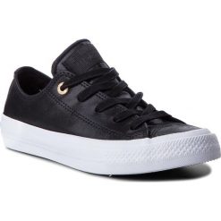 Tenisówki CONVERSE - Ctas II Ox 555958C Black/Black/White. Czarne trampki Converse, bez wzorów, z gumy, bez zapięcia. W wyprzedaży za 219.00 zł.