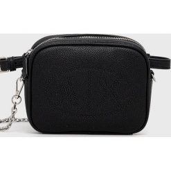 Armani Exchange nerka kolor czarny. Czarne nerki i saszetki Armani Exchange, bez wzorów, bez dodatków. Za 449.99 zł.
