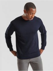 Lekka bluza polarowa Fruit Of The Loom Adulto, granatowa. Niebieskie bluzy bez kaptura fruit of the loom, m, bez wzorów, z bawełny, bez kaptura. Za 147.99 zł.