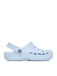 Crocs Klapki C-BAYA CLOG 10126-4JQ Niebieski. Niebieskie klapki Crocs, bez wzorów, z materiału, bez obcasa, bez zapięcia. Za 159.99 zł.