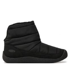 Botki Keen. Czarne botki Keen, bez wzorów, bez obcasa, na płaskiej podeszwie, bez zapięcia. Za 259.99 zł.