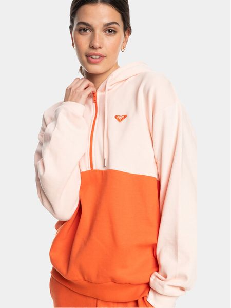 Roxy Bluza Ess Nrj Cbk Hoo Otlr ERJFT04673 Écru Regular Fit. Bluzy Roxy, xs, bez wzorów, z bawełny, bez ramiączek, bez kaptura. Za 179.99 zł.