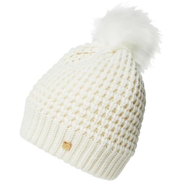Czapka damska Helly Hansen snowfall. Białe czapki zimowe Helly Hansen, z aplikacjami, z materiału. Za 262.00 zł.
