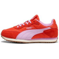 Buty sportowe damskie Puma St Miler. Czerwone buty treningowe Puma, bez wzorów, z materiału, bez zapięcia, na fitness i siłownię. Za 490.00 zł.