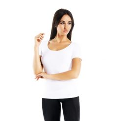 T-shirt damski bawełniany Teyli Solky. Białe t-shirty sportowe Teyli, xs, bez wzorów, z bawełny, bez ramiączek, na fitness i siłownię. Za 99.95 zł.