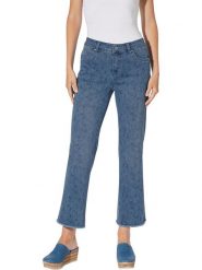 Heine Dżinsy - Comfort fit - w kolorze niebieskim rozmiar: 34. Niebieskie jeansy Heine, bez wzorów, z bawełny, biznesowe. Za 61.75 zł.