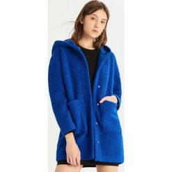 Płaszcz z wełną - Niebieski. Płaszcze marki Sinsay. Za 139.99 zł.
