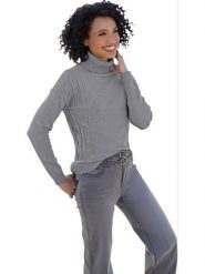 Heine Sweter w kolorze szarym rozmiar: 38. Szare swetry Heine, bez wzorów, bez ramiączek. Za 113.90 zł.