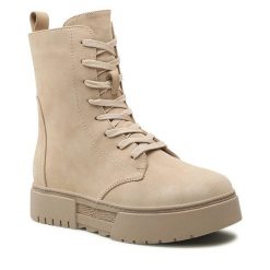 Trzewiki Jenny Fairy. Brązowe botki Jenny Fairy, bez wzorów, bez obcasa, na płaskiej podeszwie, bez zapięcia. Za 129.99 zł.