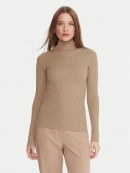 Liu Jo Sweter MF5389 MS46J Beżowy Slim Fit. Brązowe swetry Liu Jo, xl, bez wzorów, z wiskozy, bez ramiączek. Za 539.99 zł.