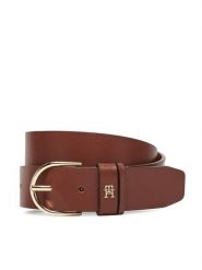 Tommy Hilfiger Pasek Damski Essential Effortless 3.5 AW0AW17757 Brązowy. Brązowe paski Tommy Hilfiger, bez wzorów, ze skóry. Za 219.99 zł.
