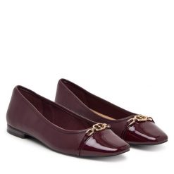 Baleriny Aldo. Czerwone baleriny Aldo, bez wzorów, bez obcasa, bez zapięcia. Za 259.99 zł.