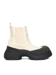 Hunter Sztyblety CEO-SX2405-1 Écru. Botki Hunter, bez wzorów, z syntetyku, bez obcasa, na płaskiej podeszwie, bez zapięcia. Za 229.99 zł.