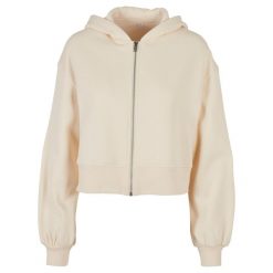 Krótka Bluza Damska Z Kapturem Zapinana Na Zamek Błyskawiczny. Czarne bluzy BUILD YOUR BRAND, xl, bez wzorów, bez ramiączek, z kapturem. Za 234.99 zł.