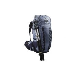 Plecak trekkingowy TREK 900 50+10 l damski. Niebieskie plecaki FORCLAZ, bez wzorów, z elastanu, bez dodatków. Za 499.99 zł.