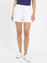 Polo Ralph Lauren szorty dresowe Kobiety biały, L. Białe szorty sportowe Polo Ralph Lauren, bez wzorów, z bawełny. Za 429.95 zł.