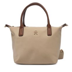 Torebka Tommy Hilfiger. Brązowe torebki klasyczne Tommy Hilfiger, bez wzorów, klasyczne, bez dodatków. Za 309.99 zł.