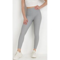 Szare Legginsy Clagale. Szare legginsy Born2be, bez wzorów, z dzianiny, klasyczne, długie. W wyprzedaży za 55.99 zł.