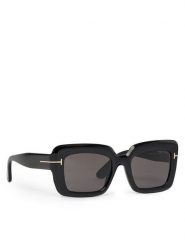 Tom Ford Okulary przeciwsłoneczne FT1318 Czarny. Czarne okulary przeciwsłoneczne TOM FORD, bez wzorów, plastikowe. Za 1,518.99 zł.