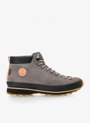 Buty damskie Lomer Bio Naturale Mid MTX Suede. Brązowe buty trekkingowe Lomer, z gumy, przed kolano, bez zapięcia. Za 549.00 zł.