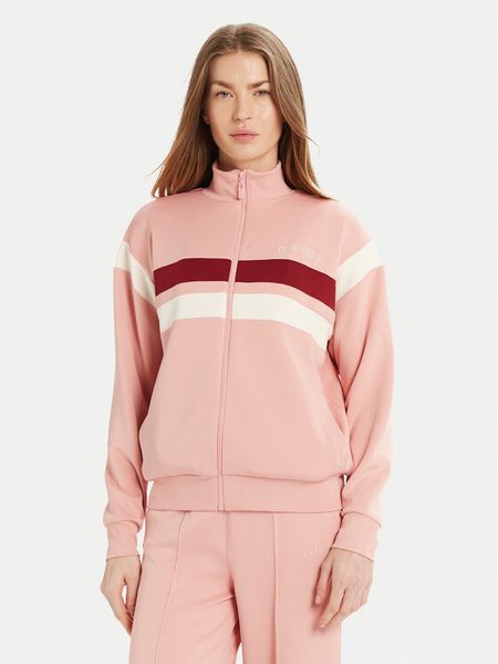 Guess Bluza V5RQ00 KCO72 Różowy Regular Fit. Czerwone bluzy Guess, xl, z aplikacjami, z syntetyku, bez kaptura. Za 229.99 zł.