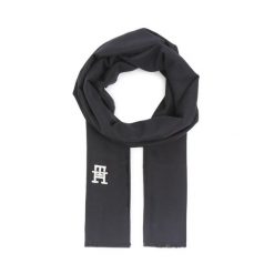 Szal Tommy Hilfiger. Niebieskie szaliki i kominy Tommy Hilfiger, bez wzorów. Za 299.99 zł.