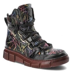 Czarne Trzewiki Maciejka Stylowe Obuwie Damskie. Czarne botki Maciejka, bez wzorów, ze skóry, eleganckie, bez obcasa, bez zapięcia. Za 439.00 zł.