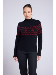 Maison Héritage Cashmere Kaszmirowy sweter w kolorze czarnym rozmiar: M. Czarne swetry Maison Héritage Cashmere, m, bez wzorów, z kaszmiru, bez ramiączek. Za 524.62 zł.