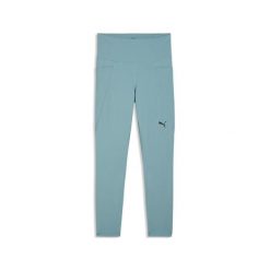 Damskie legginsy TAD ESSENTIALS o długości 7/8 PUMA. Niebieskie legginsy Puma, bez wzorów, sportowe. Za 179.00 zł.