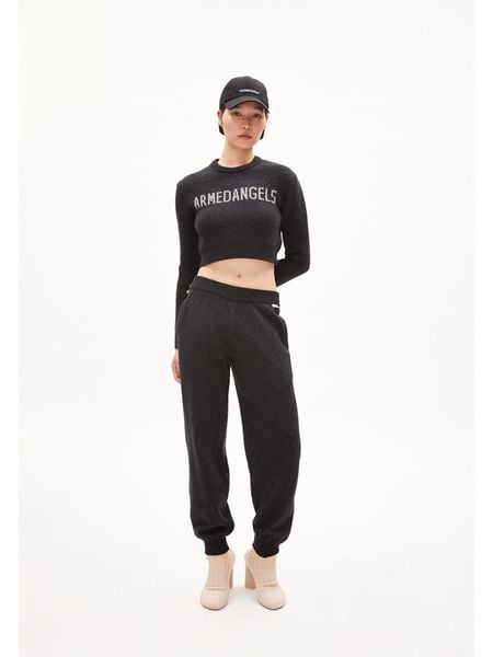 Armedangels Sweter "Mejaa" w kolorze czarnym rozmiar: M. Czarne swetry ARMEDANGELS, m, bez wzorów, z bawełny, bez ramiączek. Za 222.94 zł.