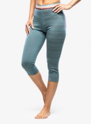 Legginsy termiczne damskie Ortovox 185 Rock N Wool Short Pants. Zielone legginsy ORTOVOX, bez wzorów, z bawełny, rockowe, krótkie. Za 335.49 zł.