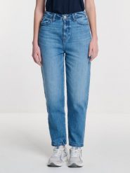 Jeansy damskie mom jeans z kolekcji Authentic niebieskie Silla 363. Niebieskie jeansy BIG STAR, l, bez wzorów, z denimu, eleganckie, z podwyższonym stanem. W wyprzedaży za 229.99 zł.