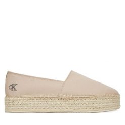 Espadryle Calvin Klein Jeans. Czerwone espadryle Calvin Klein Jeans, bez wzorów, z jeansu, bez obcasa. Za 189.99 zł.