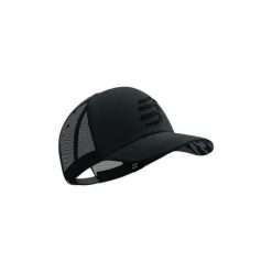 Czapka z daszkiem Compressport Trucker Cap - black/black refl. Czarne czapki z daszkiem Compressport, na wiosnę, bez wzorów. Za 140.99 zł.