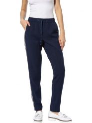 Heine Spodnie w kolorze granatowym rozmiar: 48. Niebieskie spodnie materiałowe Heine, bez wzorów, z materiału. Za 78.28 zł.