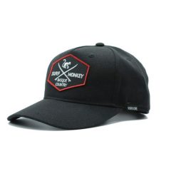 Czapka Trucker - 5 Paneli - Poliester z recyklingu (Czarny). Czarne czapki z daszkiem SURF MONKEY, bez wzorów, z poliesteru, sportowe. Za 159.95 zł.