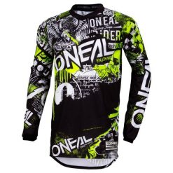 Bluza MTB DH O'neal Element Attack black/neon yellow. Czarne bluzy O'NEAL, xl, bez wzorów, sportowe, bez ramiączek, bez kaptura. W wyprzedaży za 136.70 zł.