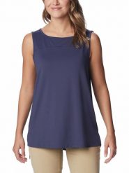 Columbia Top sportowy "Chill River™" w kolorze granatowym rozmiar: XS. Niebieskie topy sportowe Columbia, xs, bez wzorów, z materiału, outdoorowe. Za 57.33 zł.