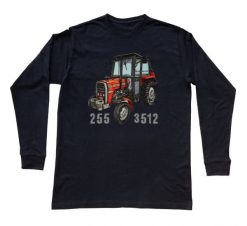 Massey Ferguson — bluzka z długim rękawem (Rozmiar: XL (dorosła); Kolor koszulki: czarny; Rodzaj nadruku: Massey Ferguson). Czarne bluzki nikiniki, s, bez wzorów, z bawełny, bez kołnierzyka, bez ramiączek. Za 99.00 zł.