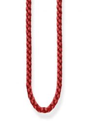 Thomas Sabo Naszyjnik w kolorze czerwonym - dł. 100 cm rozmiar: onesize. Czerwone naszyjniki thomas sabo, z materiału. Za 74.95 zł.