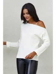 Milan Kiss Sweter w kolorze kremowym rozmiar: L. Brązowe swetry Milan Kiss, l, bez wzorów, bez ramiączek. Za 97.05 zł.